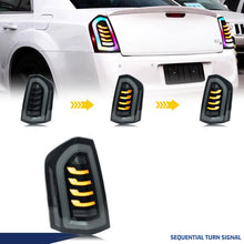 Load image into Gallery viewer, inginuity time LED RGB Tail Lights for Chrysler 300 300C 300S 2011-2014 Color Change APP Control Start-up Animation Sequential Turn Signal Rear Lamps Assembly

