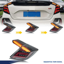 Load image into Gallery viewer, inginuity time LED Tail Lights for Honda Civic Hatchback 2016-2021 Clear Start-up Animation Sequential Turn Signal E-mark DOT Rear Lamps Assembly
