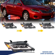 Load image into Gallery viewer, inginuity time LED Lexus Headlights for Toyota Camry 2010 2011 SE LE XLE Projector Sequential Turn Signal Start-up Animation Front Lamps Assembly
