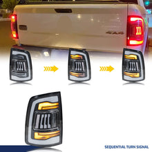 Load image into Gallery viewer, inginuity time LED Tail Lights for Ram 1500 2019-2024 5th Gen Sequential Turn Signal Start-up Animation Clear Rear Lamps Assembly
