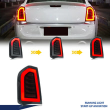 Load image into Gallery viewer, inginuity time LED Tail Lights for Chrysler 300 300C 300S 2015-2023 Hemi Touring Sedan Start-up Animation Sequential Turn Signal Rear Lamps Assembly
