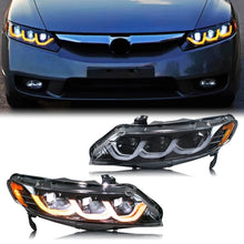 Load image into Gallery viewer, inginuity time LED Headlights for Honda Civic 2006-2011 EX LX Si DX Start-up Animation Sequential Turn Signal Front Lamps Assembly
