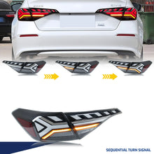 Load image into Gallery viewer, inginuity time LED Tail Lights for Honda Civic 2022-2026 11th Gen Start-up Animation Sequential Turn Signal Clear Rear Lamps Assembly
