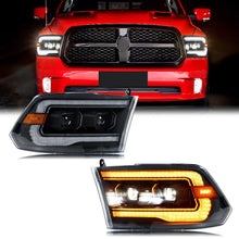 Load image into Gallery viewer, inginuity time LED Headlights for Dodge Ram 1500 2500 3500 2009-2018 4th Gen Dual Projector DRL Sequential Turn Signal Front Lamps Assembly
