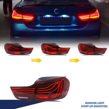 Load image into Gallery viewer, inginuity time LED CSL Tail Lights for BMW 4-Series M4 F32 F82 F36 2014-2020 Coupe Start-up Animation Sequential Turn Signal Red Laser Rear Lamps Assembly
