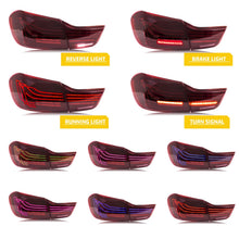 Cargar imagen en el visor de la galería, inginuity time LED Red RGB Tail Lights for BMW 4-Series M4 F32 F82 F36 2014-2020 Start-up Animation Sequential Turn Signal Rear Lamp Assembly

