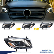 Load image into Gallery viewer, inginuity time LED Maybach Headlights for Mercedes Benz Sprinter 2019-2025 w907 w910 1500 2500 3500 Sequential Turn Signal Projector Front Lamps Assembly
