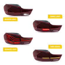 Load image into Gallery viewer, inginuity time LED CSL Tail Lights for BMW 4-Series M4 F32 F82 F36 2014-2020 Coupe Start-up Animation Sequential Turn Signal Red Laser Rear Lamps Assembly
