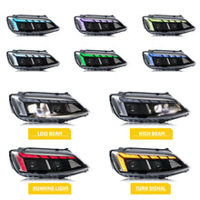 Load image into Gallery viewer, inginuity time LED RGB Audi Headlights for Volkswagen VW Jetta MK6 2011-2018 SE Color Change APP Control Start-up Animation Sequential Turn Signal Front Lamps Assembly
