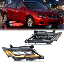 Load image into Gallery viewer, inginuity time LED Lexus Headlights for Toyota Camry 2010 2011 SE LE XLE Projector Sequential Turn Signal Start-up Animation Front Lamps Assembly
