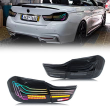 Load image into Gallery viewer, inginuity time LED RGB Tail Lights for BMW 4-Series M4 F32 F82 F36 2014-2020 Coupe Colorful Start-up Animation Sequential Turn Signal Black Laser CSL Rear Lamps Assembly
