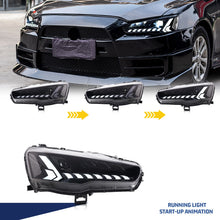 Load image into Gallery viewer, inginuity time LED Audi Headlights for Mitsubishi Lancer &amp; Lancer EVO X 2009-2020 Start-up Animation Sequential Turn Signal Front Lamps Assembly
