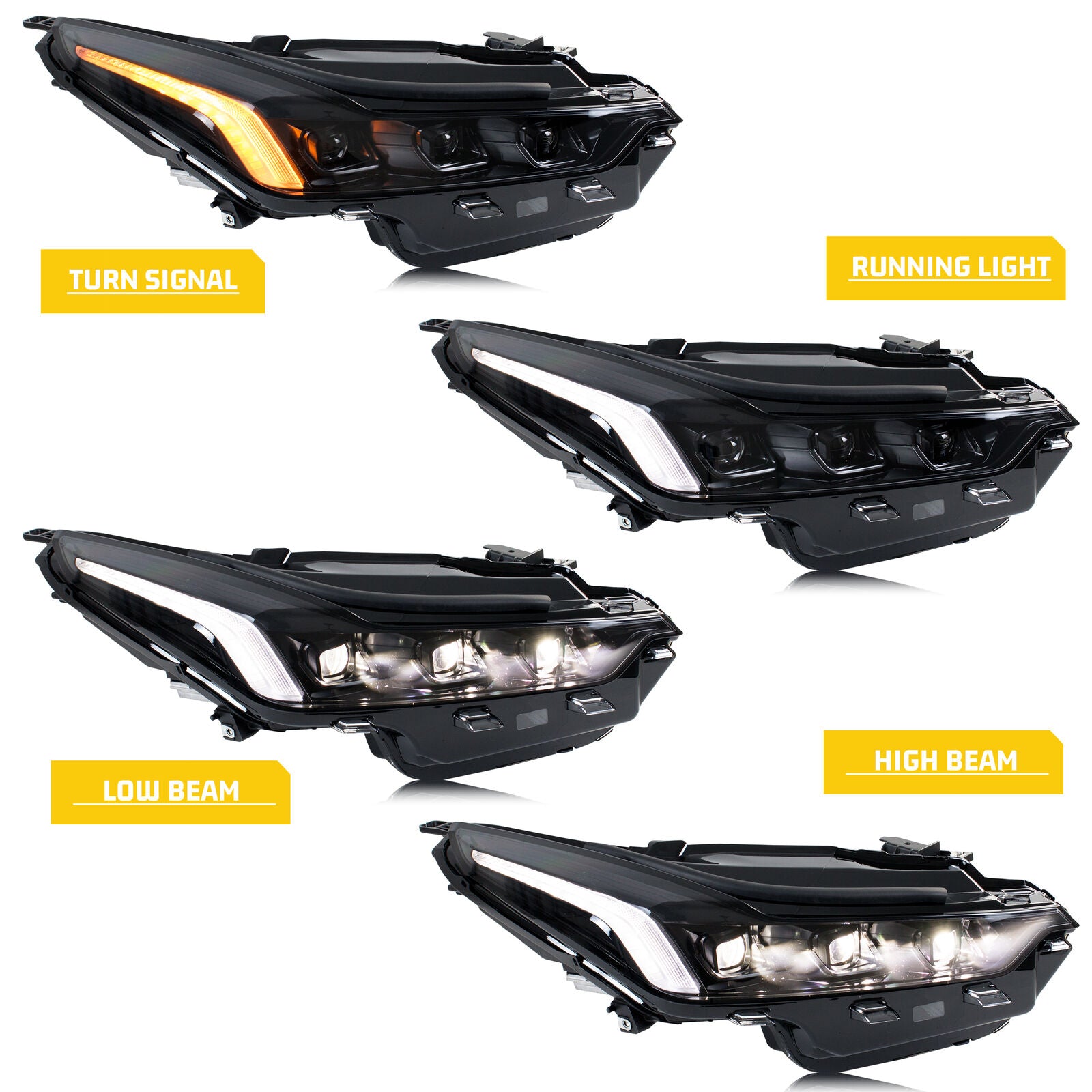 Led Block Out inginuity time LED Blackout Headlights for Cadillac CT5 CT5-V 2020-202 ...