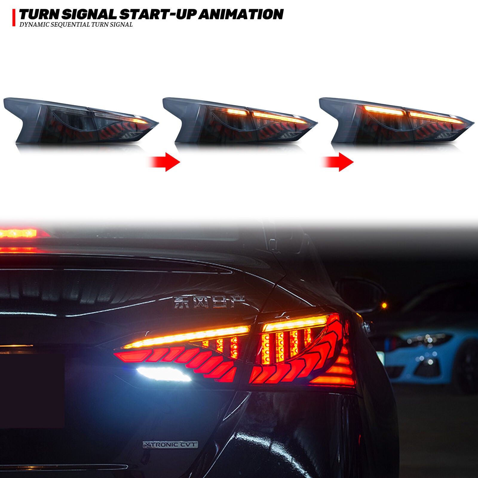 inginuity time LED Tail Lights for Nissan Altima 2019-2025 Start 