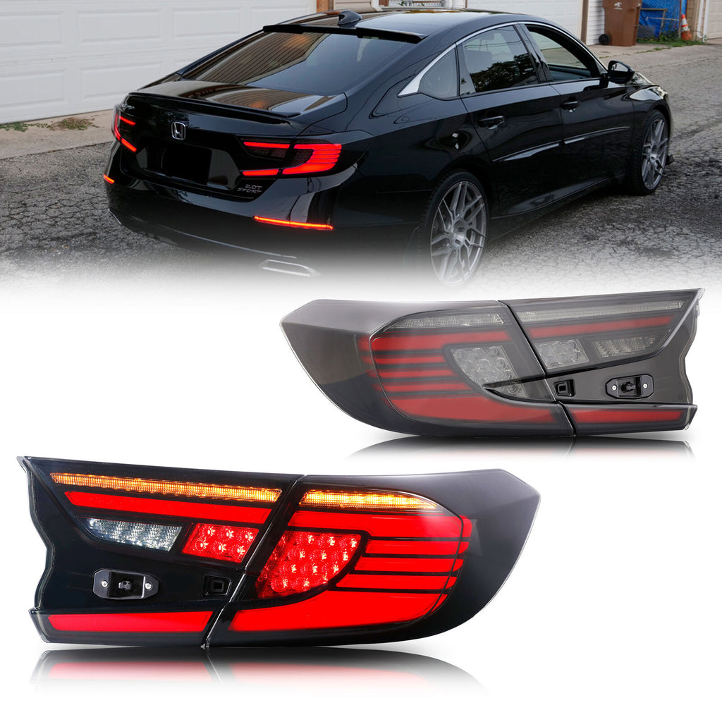 MZORANGE Tail Light Set For 2016-2017 Honda Accord – Rear Brake Lights, Driver Inner & Outer
