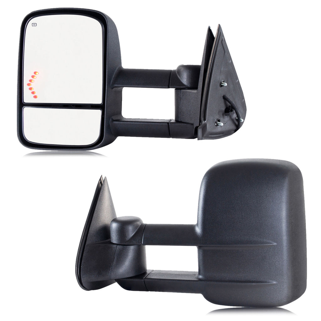 Driver Side Towing Mirror For 2003-2006 Chevy Silverado & Sierra – Manual Fold, Heated, Blind Spot, SAILIN